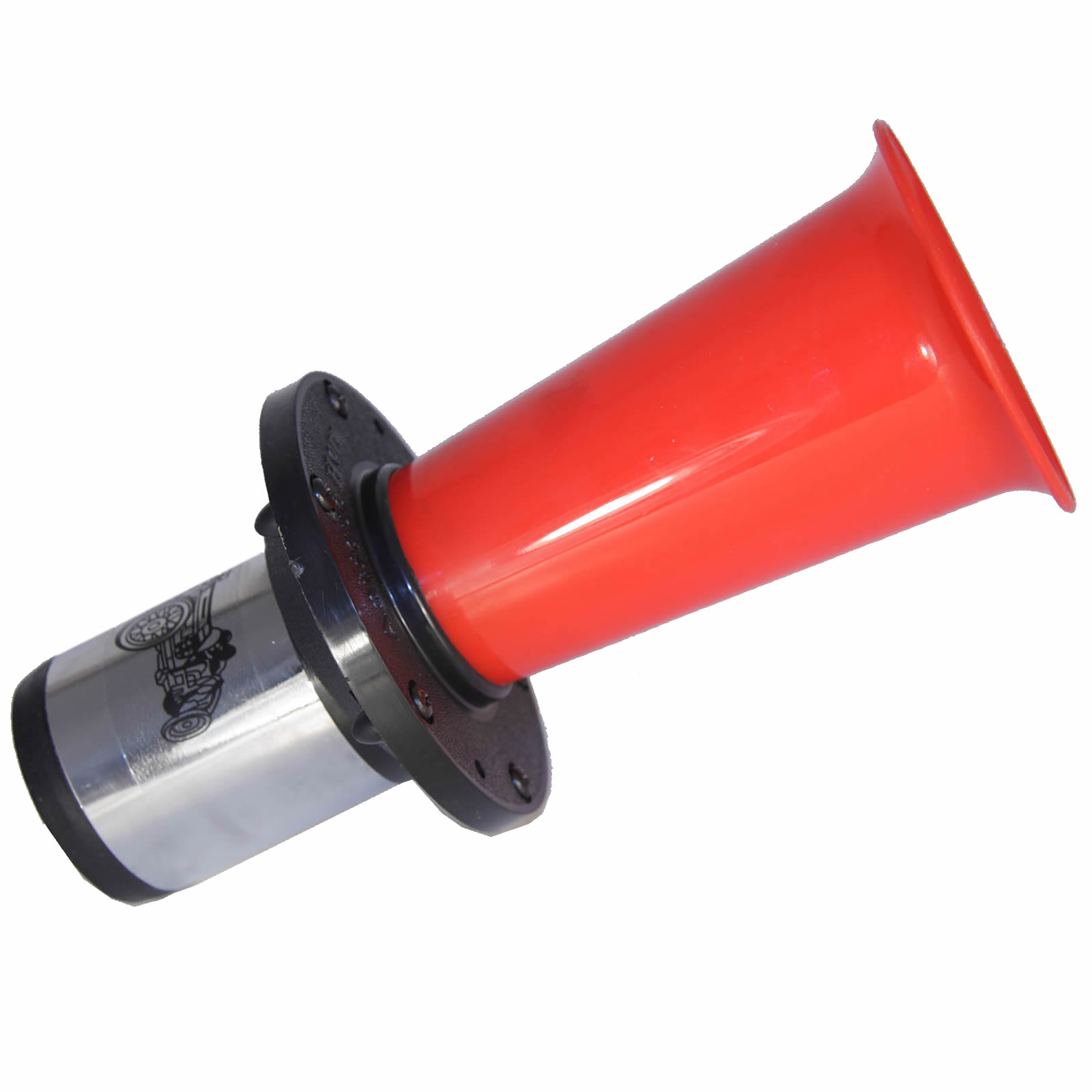 110dB LOUD 12V LARGE RED RETRO/VINTAGE STYLE CLASSIC CAR TRUMPET/KLAXON